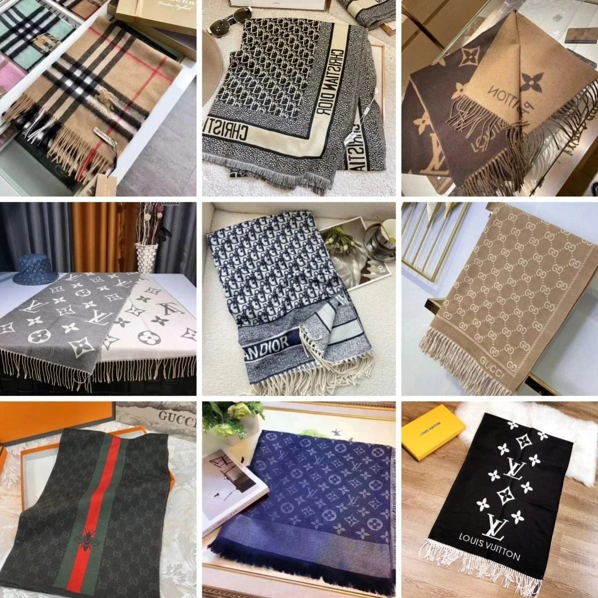 LV Winter Fashion Warm Scarf