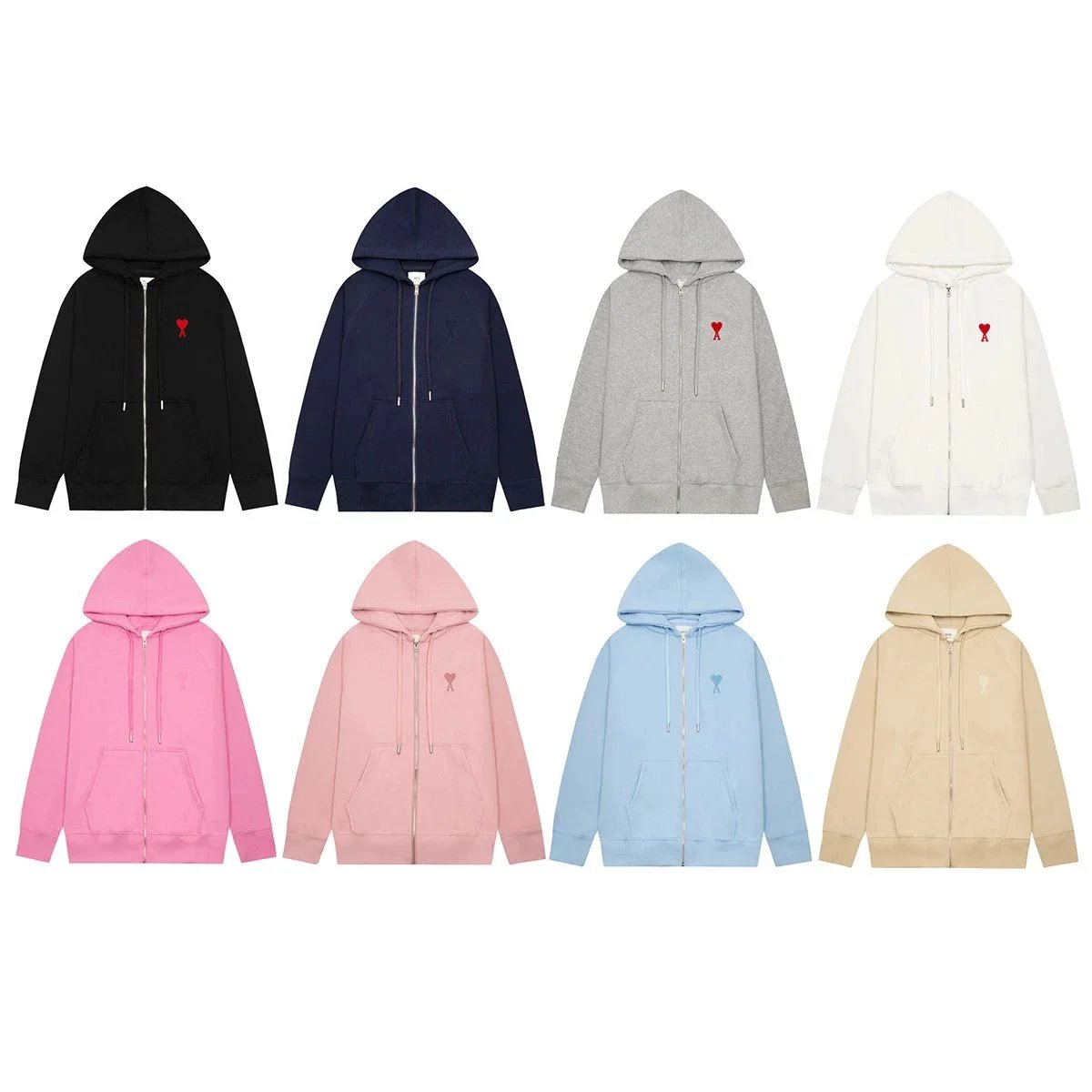 LOVE logo Hooded Zip-up Sweatshirt